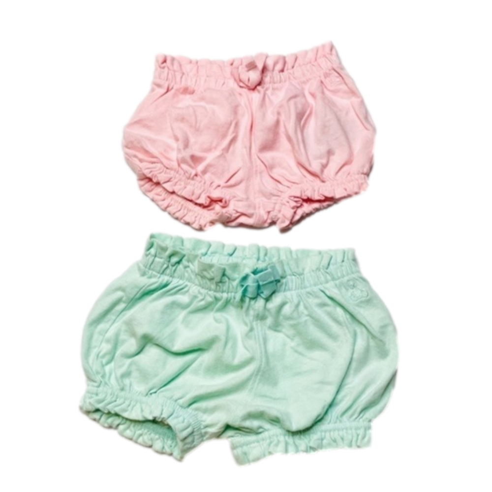 GAP Baby Bubble Shorts 2 pairs Pink & Mint